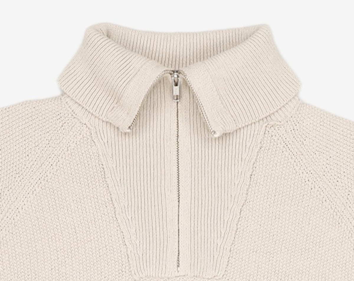 해칭룸(HATCHINGROOM) Vase Neck Knit Sand 3