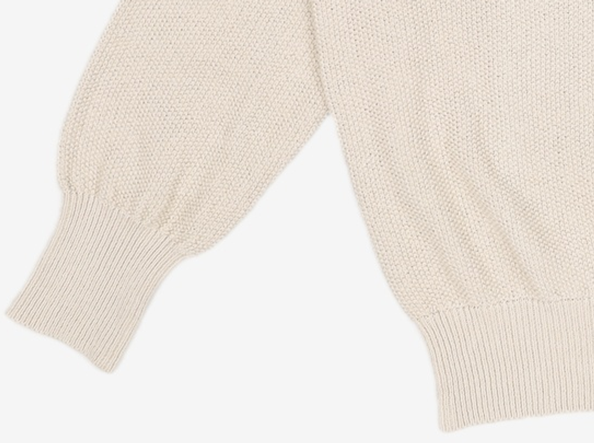 해칭룸(HATCHINGROOM) Vase Neck Knit Sand 3
