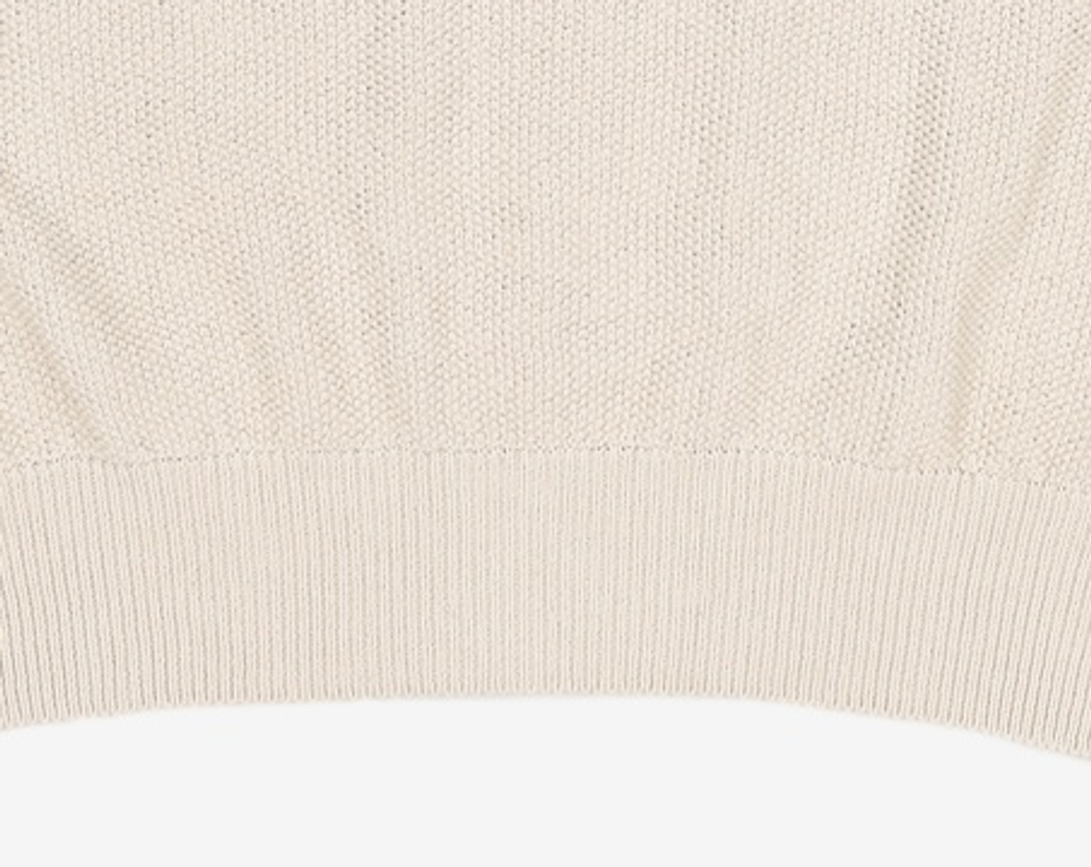해칭룸(HATCHINGROOM) Vase Neck Knit Sand 3