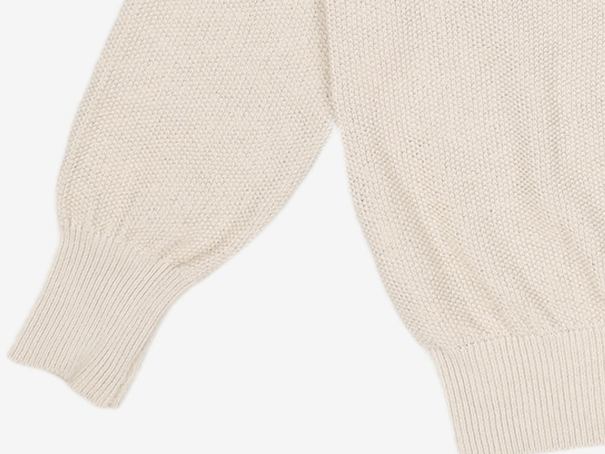 해칭룸(HATCHINGROOM) Vase Neck Knit Sand 3