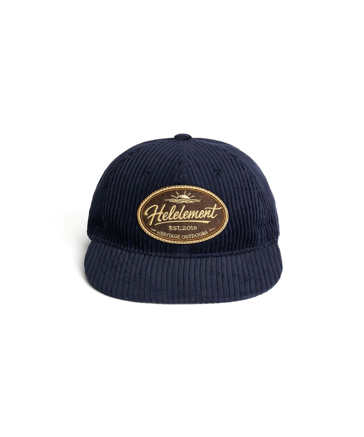 힐리먼트(HELEMENT) 빈티지 코듀로이 와펜 스냅백 (NAVY)