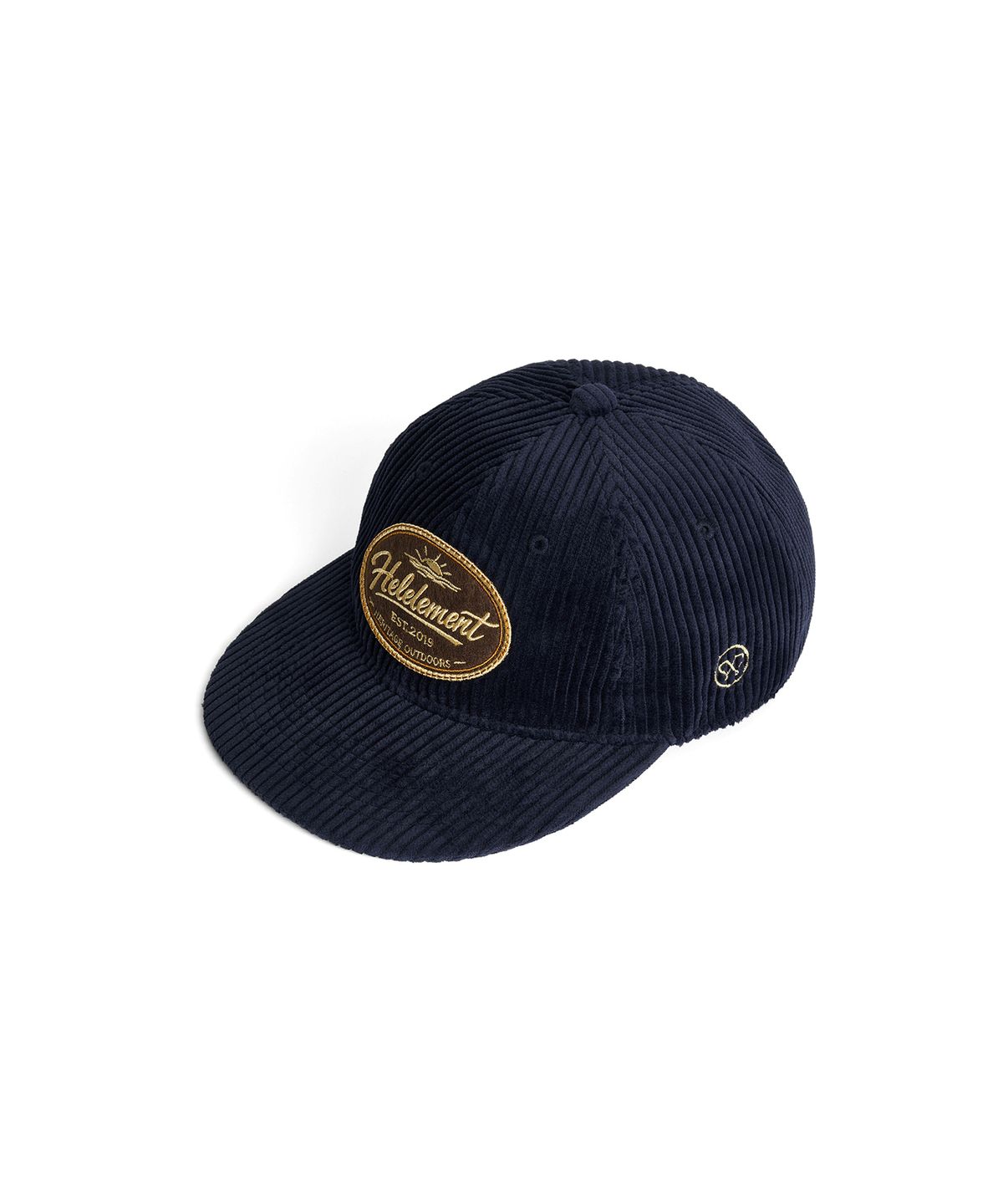 힐리먼트(HELEMENT) 빈티지 코듀로이 와펜 스냅백 (NAVY)