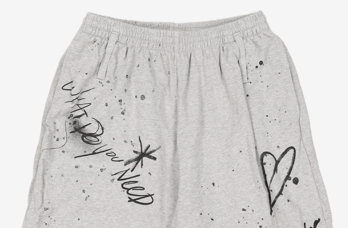 엘씨디씨티엠(LCDC™) PRINTED BERMUDA SWEATPANTS (WHITE) FREE