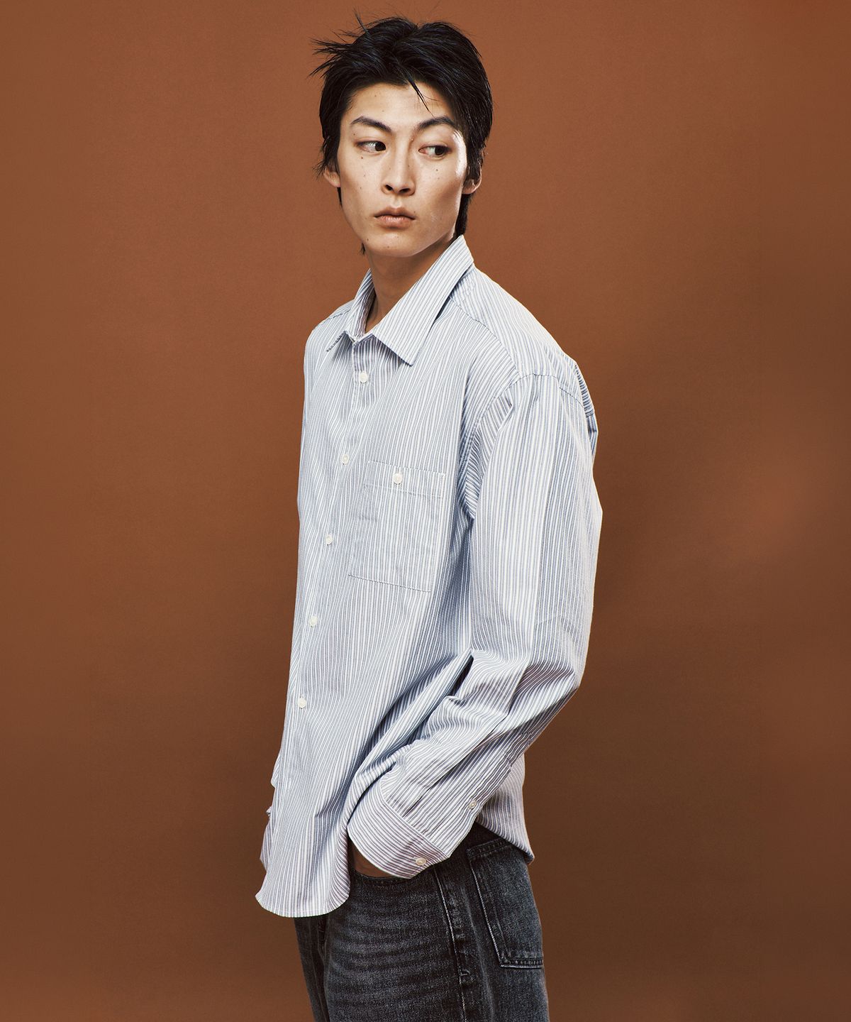 플랙(PLAC) 릴렉스 셔츠 그레이