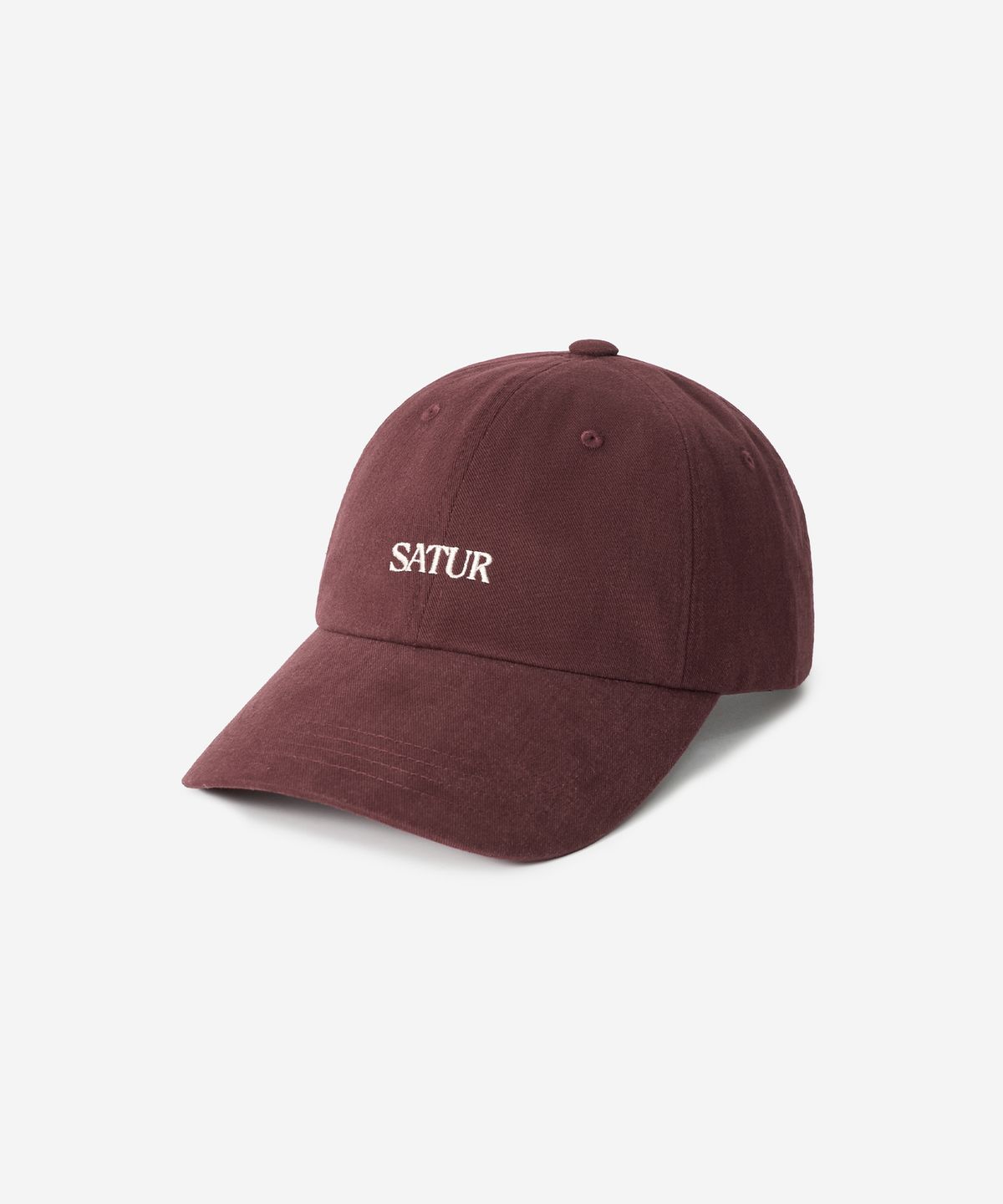 세터(SATUR) 스몰 로고 볼캡 버건디
