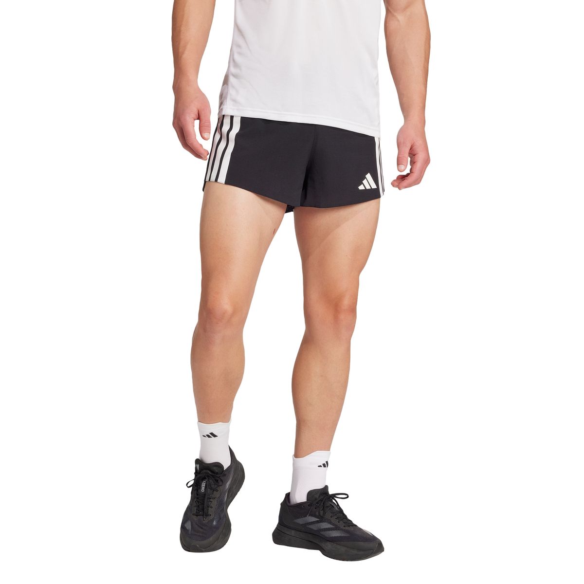 아디다스(ADIDAS) 아디제로 러닝 젤 포켓 쇼츠 - 블랙 / JM3650