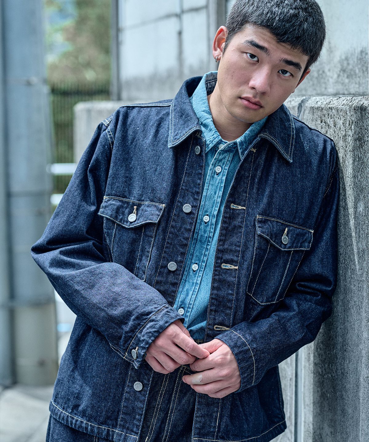 플랙(PLAC) [SHIOTA MADE] 데님 포켓 셔켓 인디고