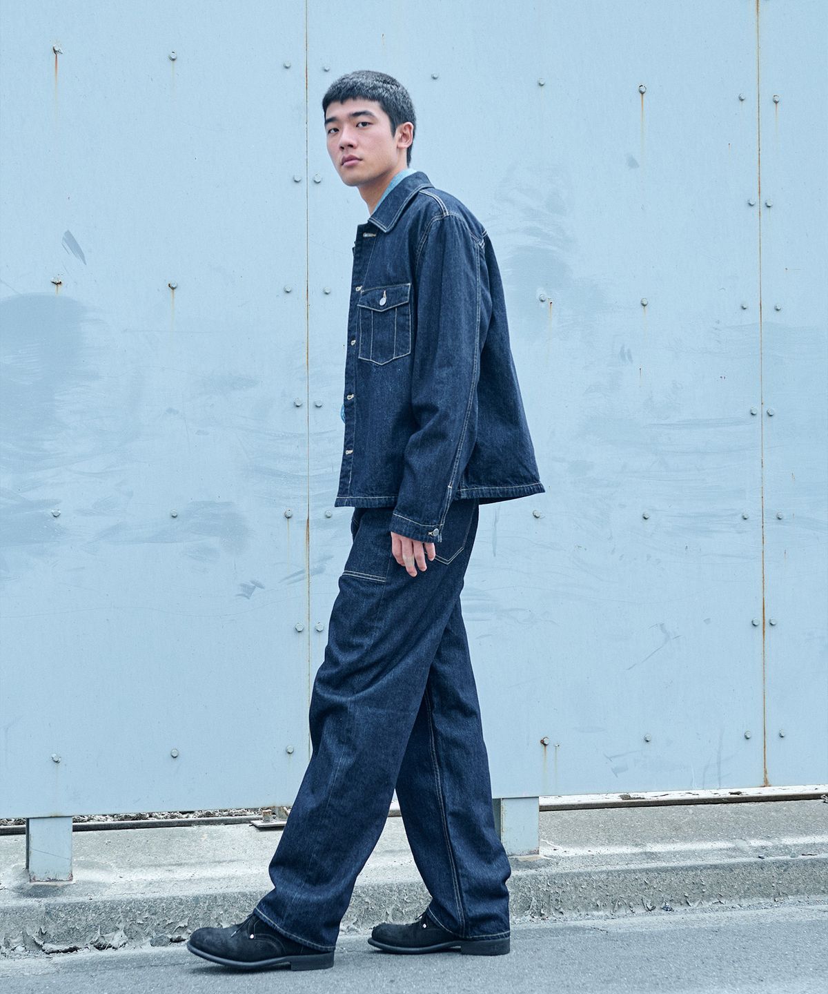 플랙(PLAC) [SHIOTA MADE] 데님 포켓 셔켓 인디고
