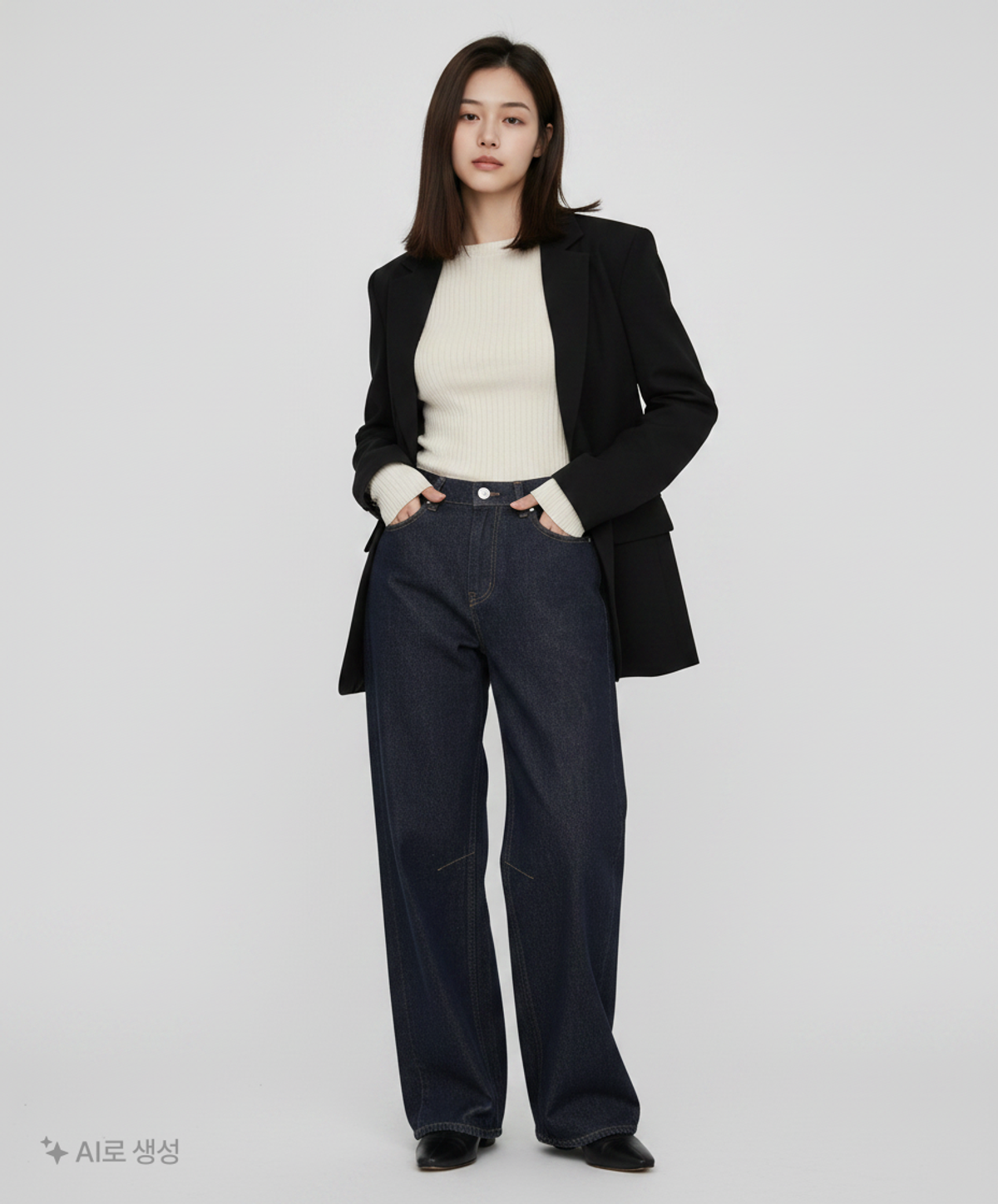 세컨모놀로그(SECONDMONO) 청/데님 팬츠 26