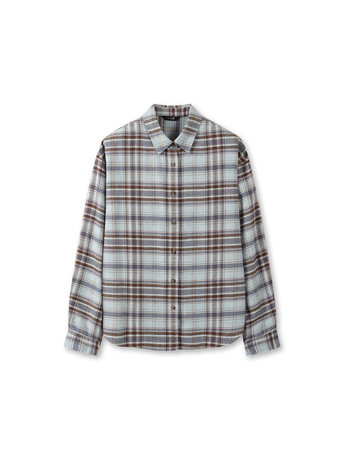 탑텐(TOPTEN) 여성 플란넬 루즈핏 셔츠_MSG4WC2400