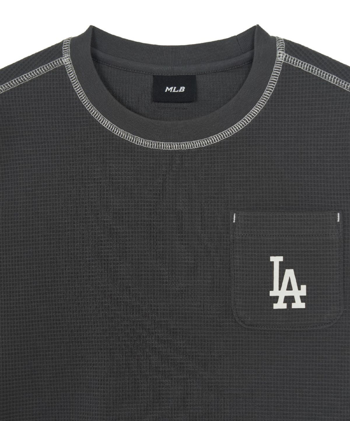 엠엘비 키즈(MLB KIDS) 스트릿 아트웍 와플지 티셔츠 LA (D.Grey)