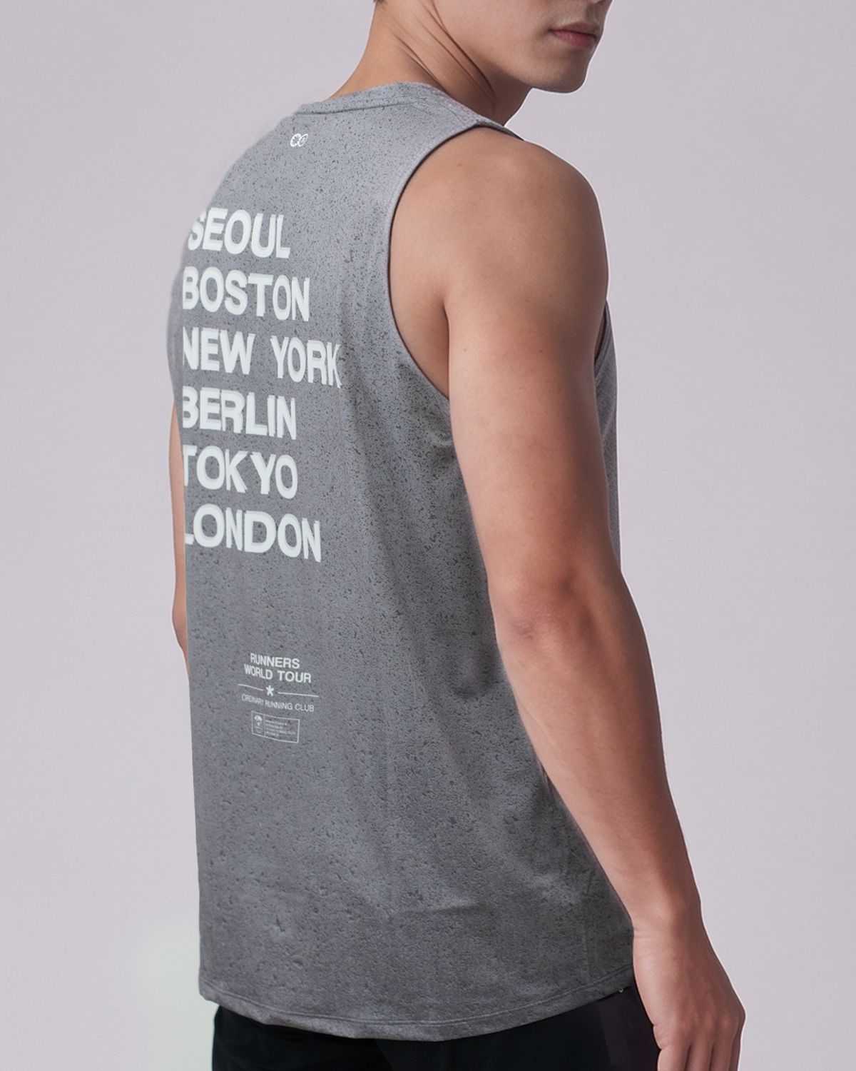 리액티파이(REACTIFY) City Run Graphic Running Tank Gray