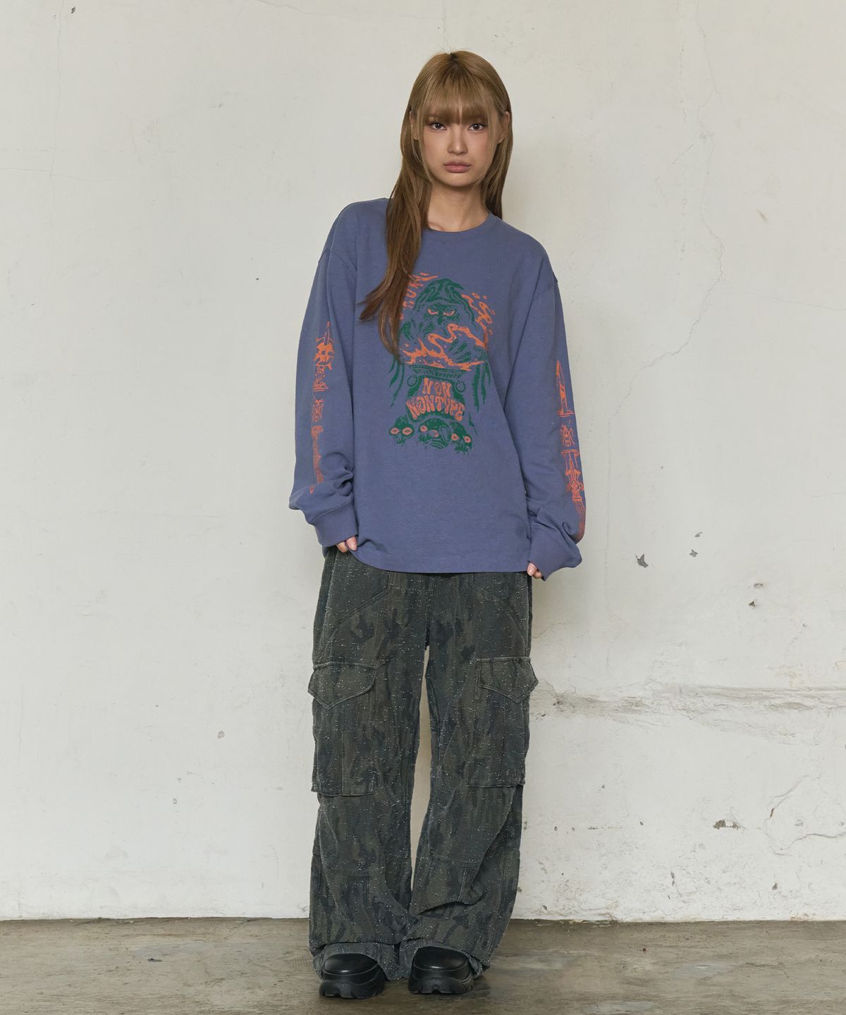 논타입(NONTYPE) ROAMING SPIRIT LONG SLEEVE (BLUE)