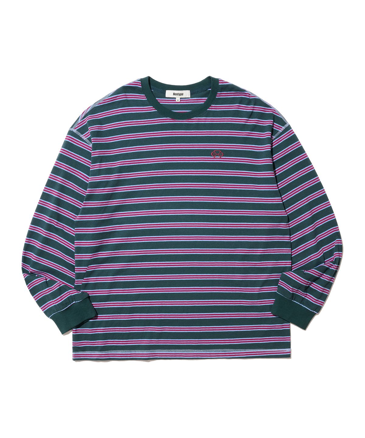 논타입(NONTYPE) MULTI STRIPE LONG SLEEVE (RED)