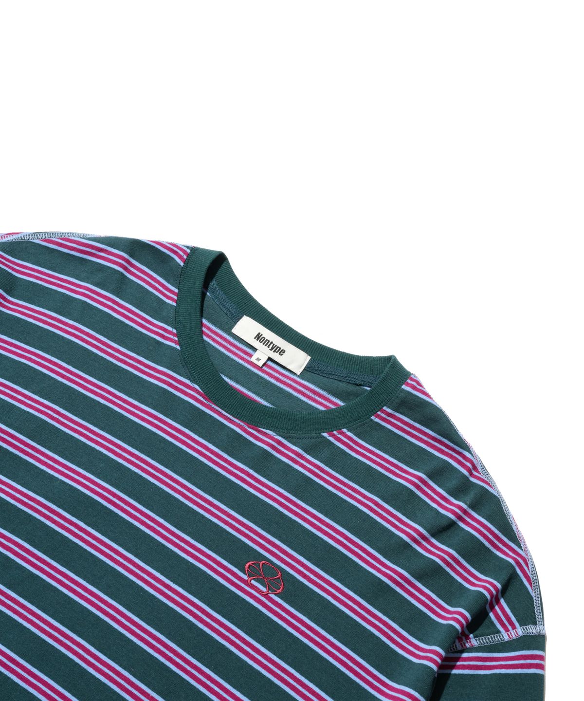 논타입(NONTYPE) MULTI STRIPE LONG SLEEVE (RED)
