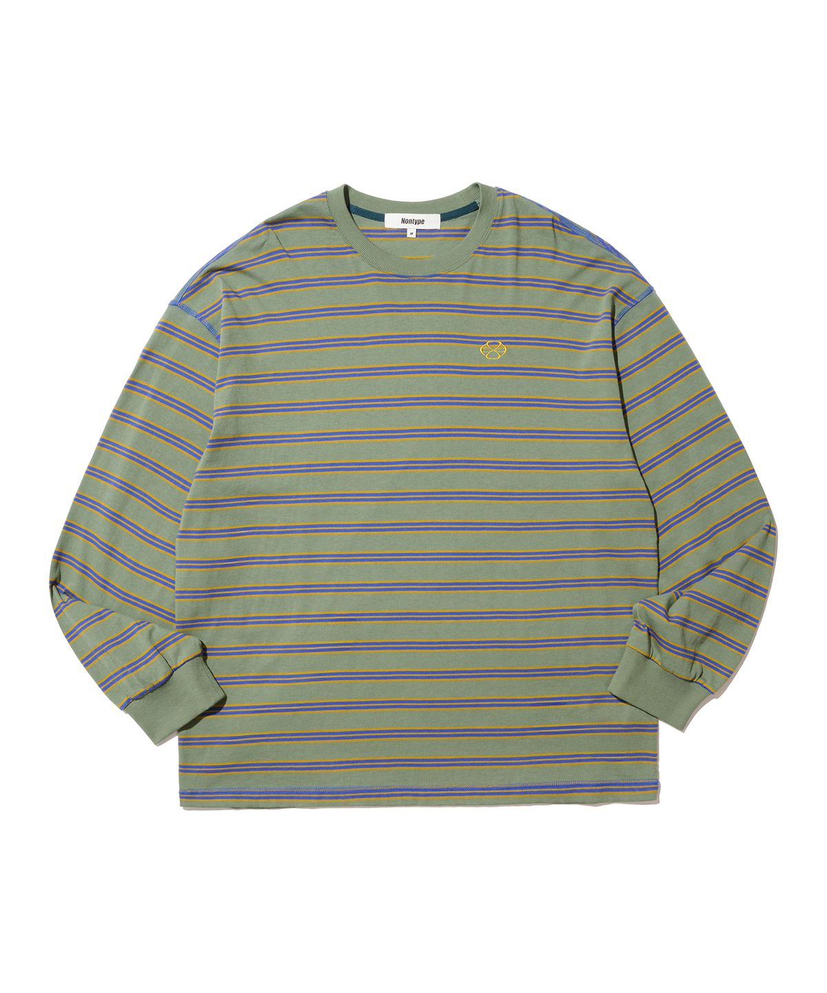 논타입(NONTYPE) MULTI STRIPE LONG SLEEVE (KHAKI)