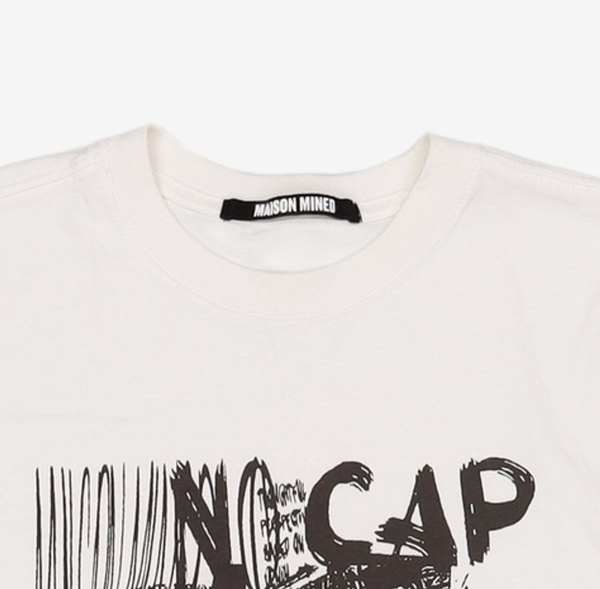 메종미네드(MAISON MINED) SOBER HALF T WHITE XL