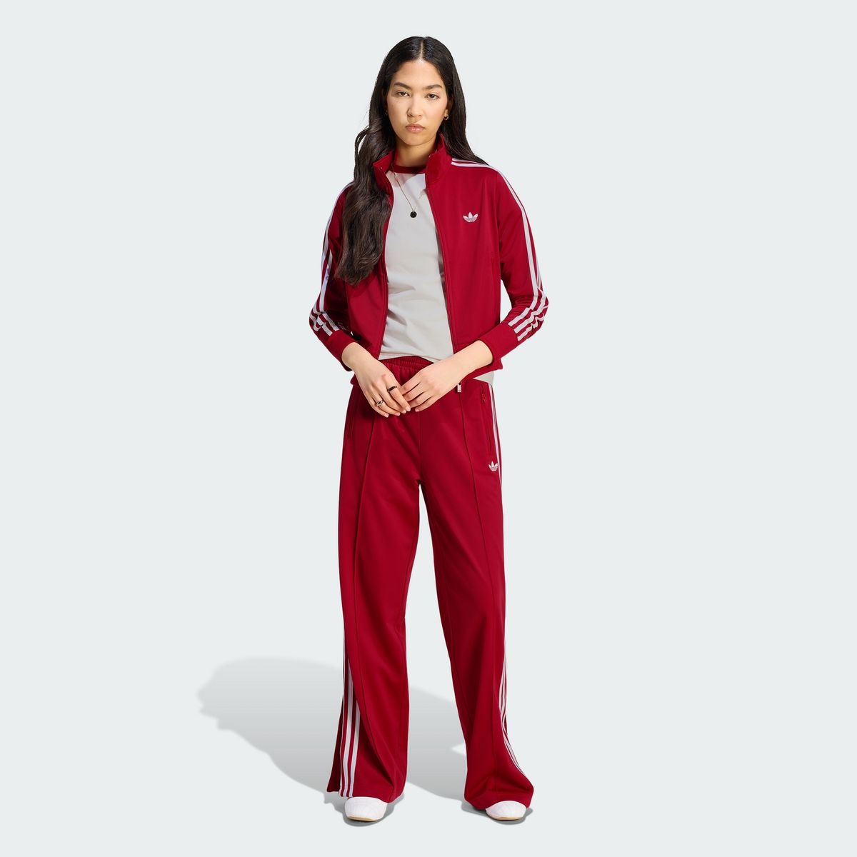 아디다스(ADIDAS) 파이어버드 클래식 트랙탑 - 팀빅토리레드:화이트 / KV9553