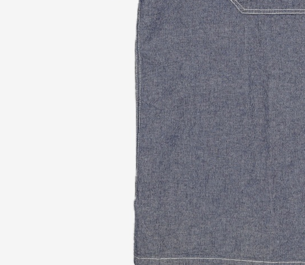 프리즘웍스(FRIZMWORKS) CHAMBRAY BIG POCKET HALF SHIRT _ INDIGO XL