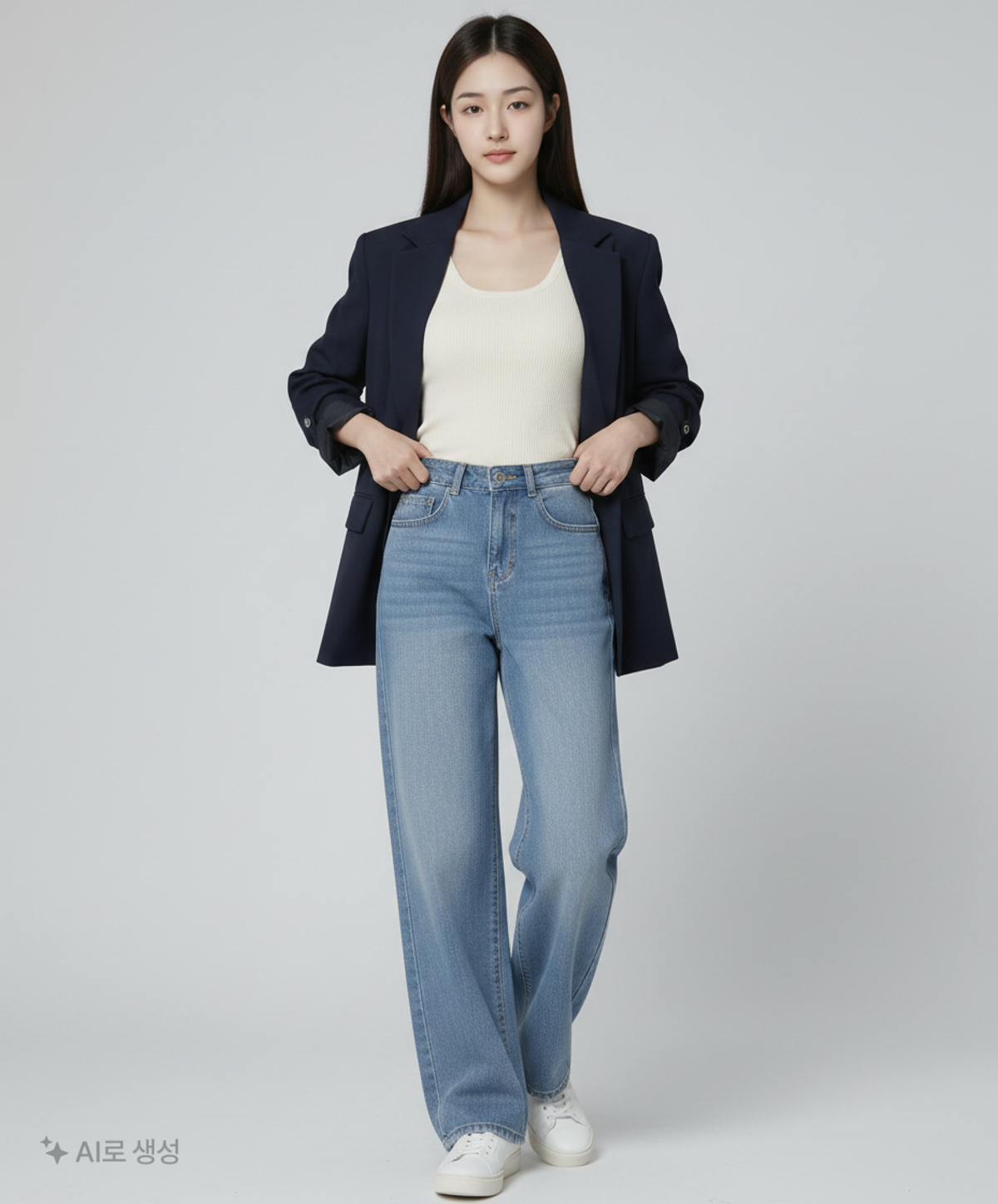 마리끌레르(MARIE CLAIRE) 스트레이트 데님 팬츠(MAFBSL25CBL) 68