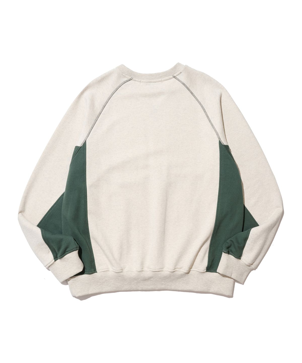 논타입(NONTYPE) UNION LINE RAGLAN SWEATSHIRT (OATMEAL)