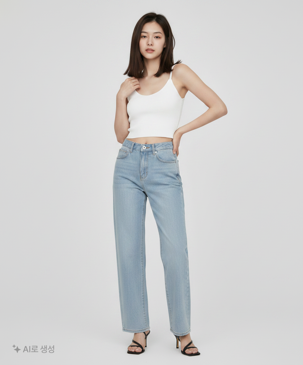 마리끌레르(MARIE CLAIRE) 스트레이트 데님 팬츠(MAFBSL25CLB) 68