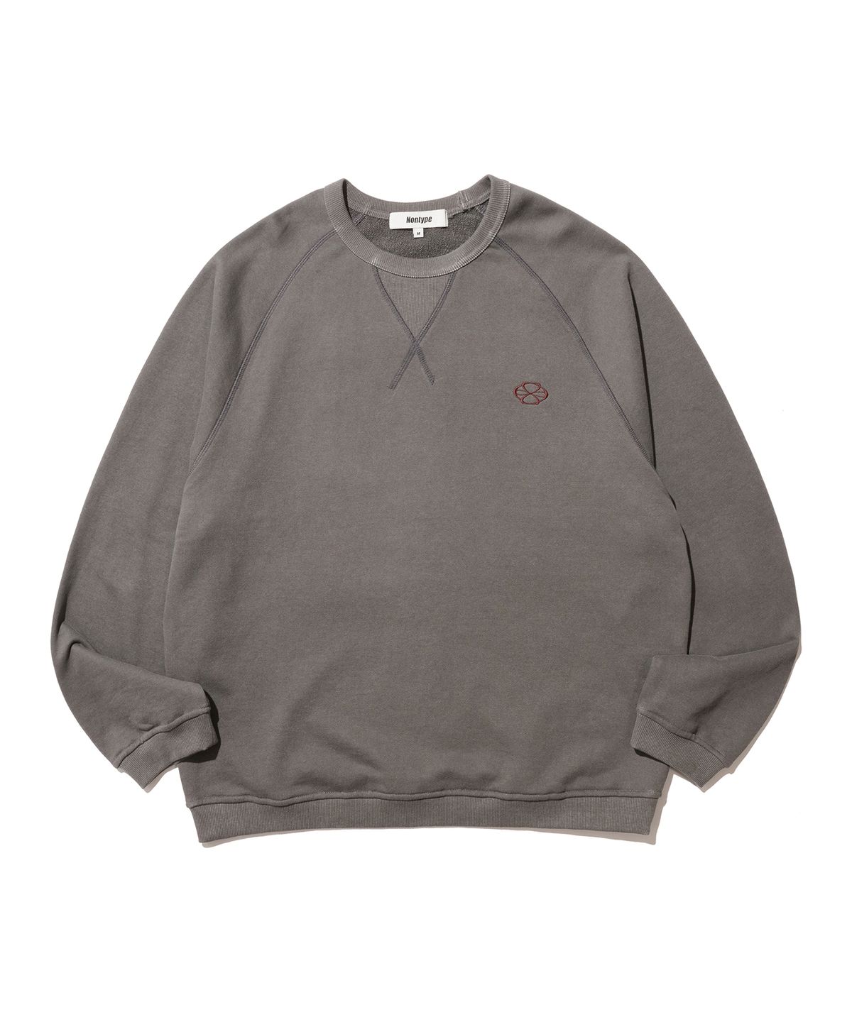 논타입(NONTYPE) AFTERIMAGE RAGLAN SWEATSHIRT (GREY)