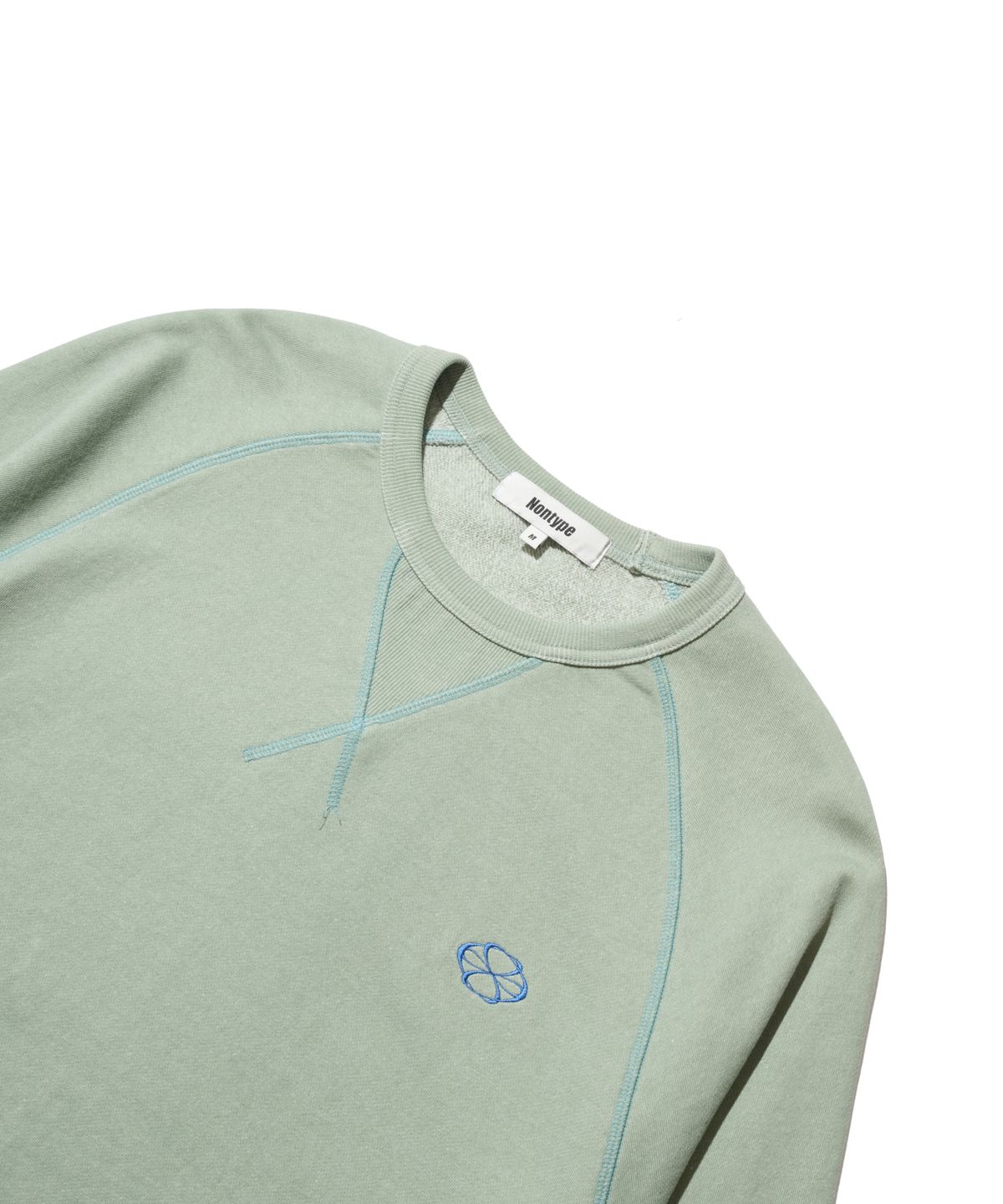 논타입(NONTYPE) AFTERIMAGE RAGLAN SWEATSHIRT (GREEN)