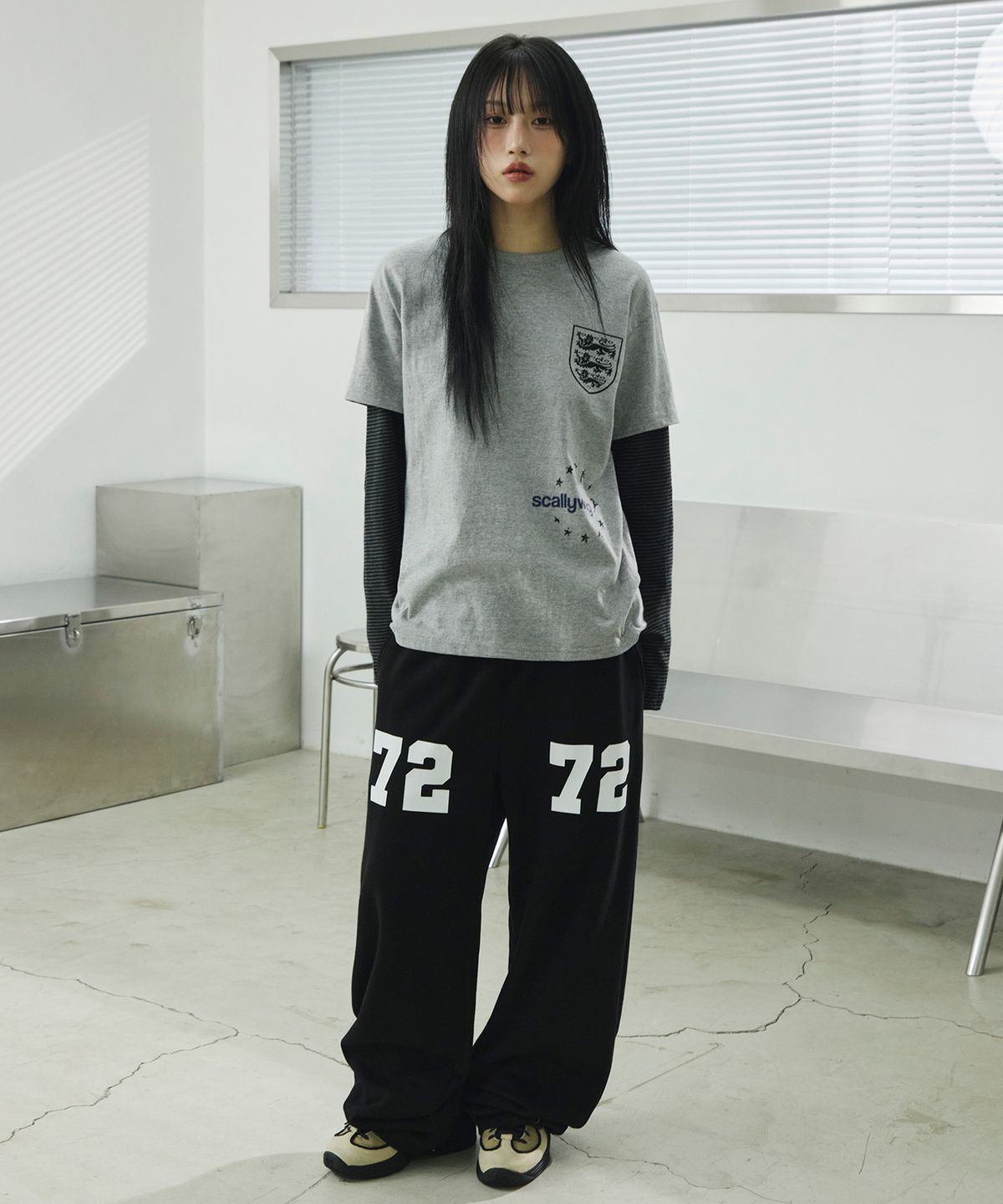 스켈리웩(SCALLYWAG) 세븐티투 트레이닝 팬츠[블랙]