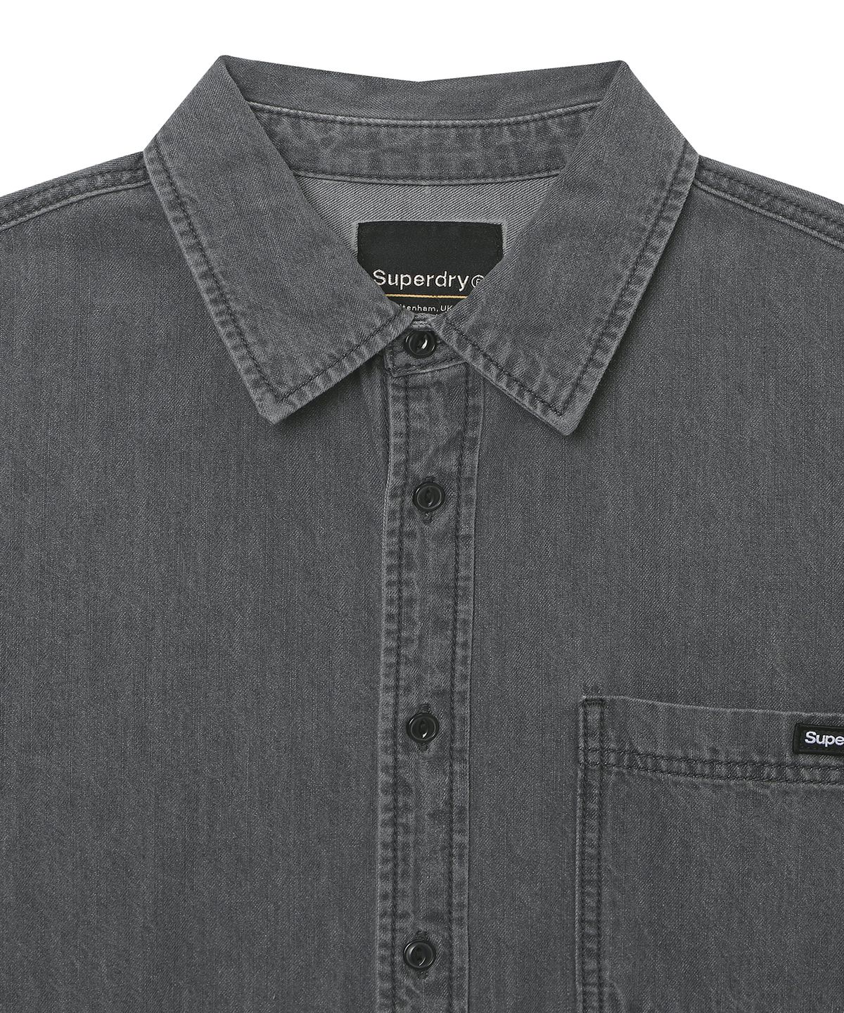 슈퍼드라이(SUPERDRY) 워크필드 셔츠 그레이 SDUIRDQ01GRY