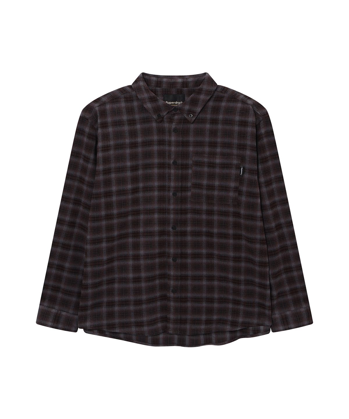 슈퍼드라이(SUPERDRY) 워크필드 체크 셔츠 버건디 SDMIRDQ02BGD