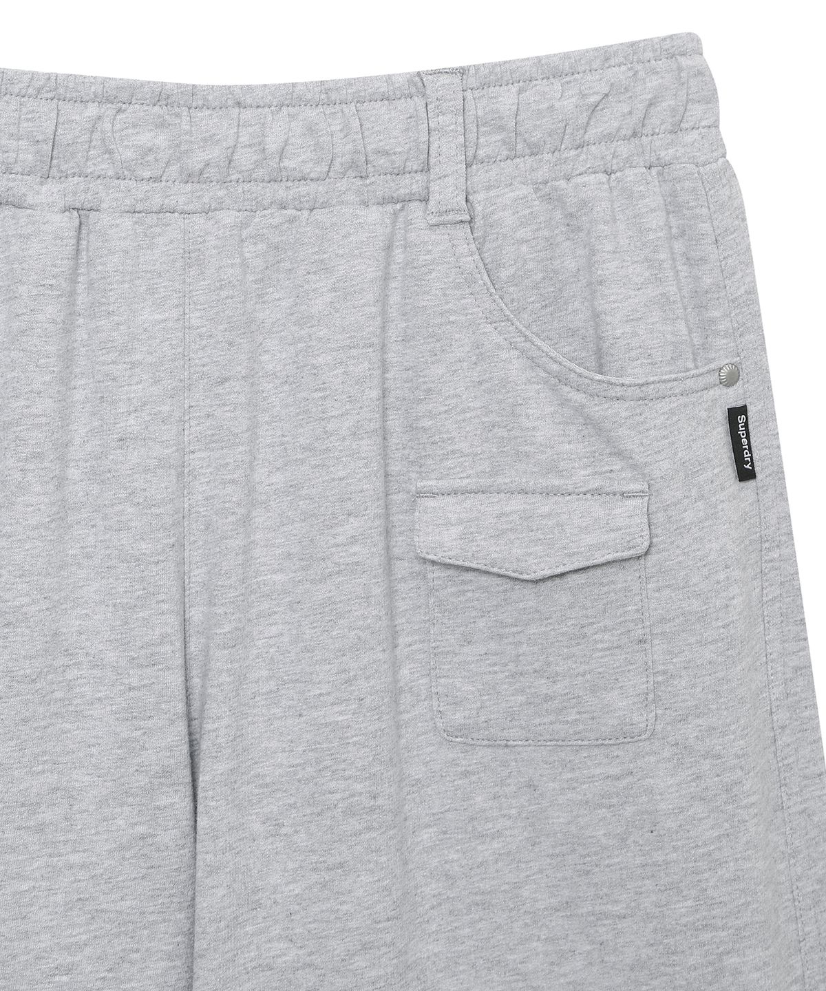 슈퍼드라이(SUPERDRY) 우먼스 코트 스웻 팬츠 라이트 멜란지 그레이 SDFLNDQ06LMG