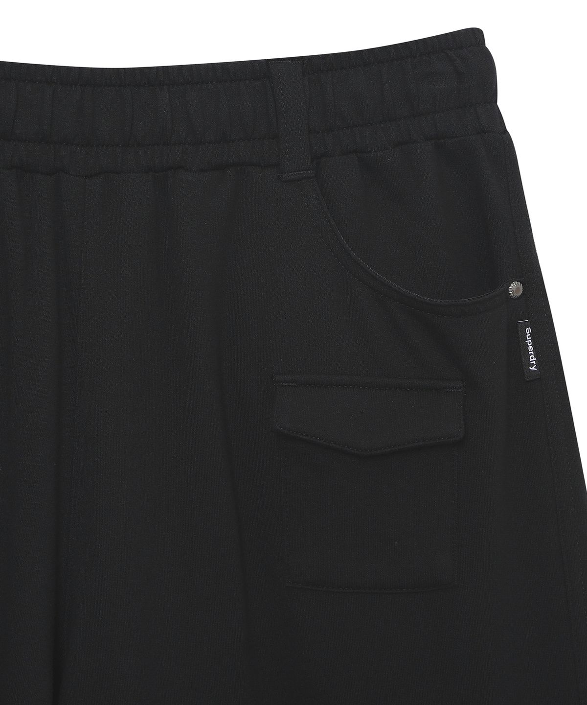 슈퍼드라이(SUPERDRY) 우먼스 코트 스웻 팬츠 블랙 SDFLNDQ06BLK