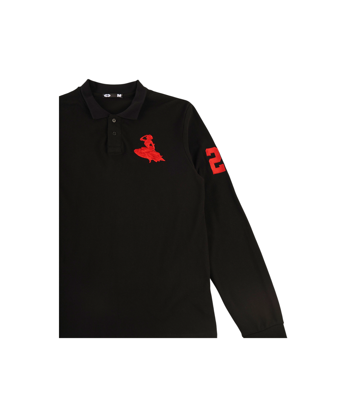 이알티알(ERTR) Cosmic Girl Pique LS T-Shirt Black