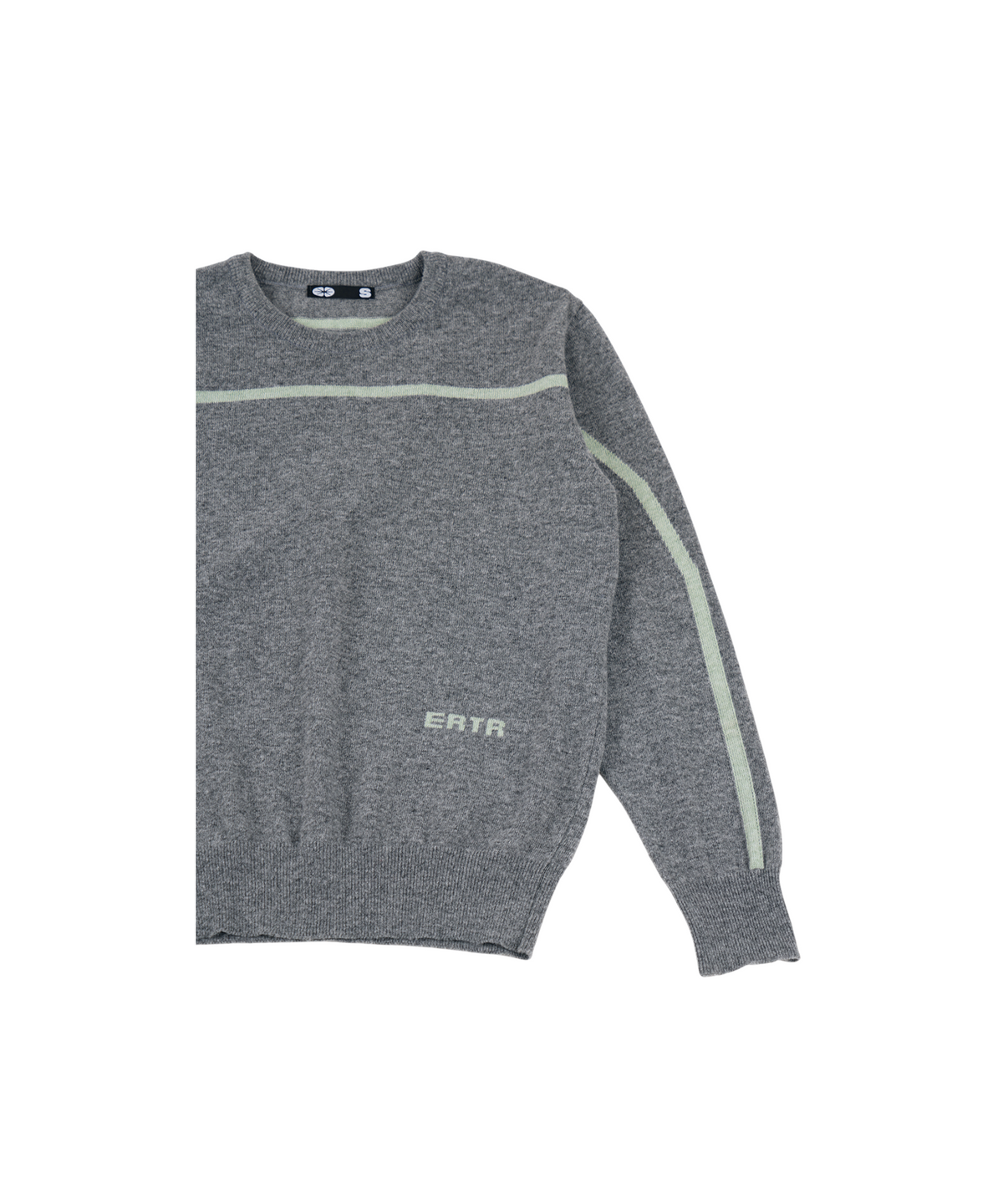 이알티알(ERTR) Side-Line Knit Melange Grey
