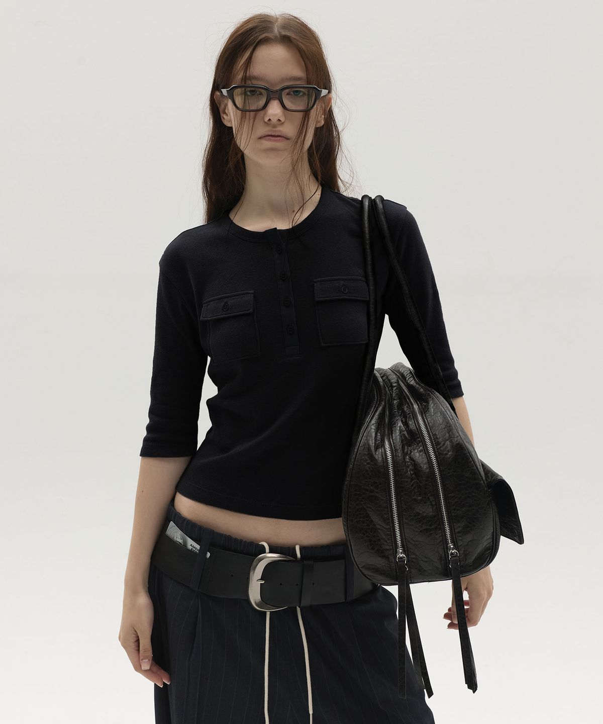 엘씨디씨티엠(LCDC™) ARCH LONG SHOULDER BAG_LARGE (BROWN)