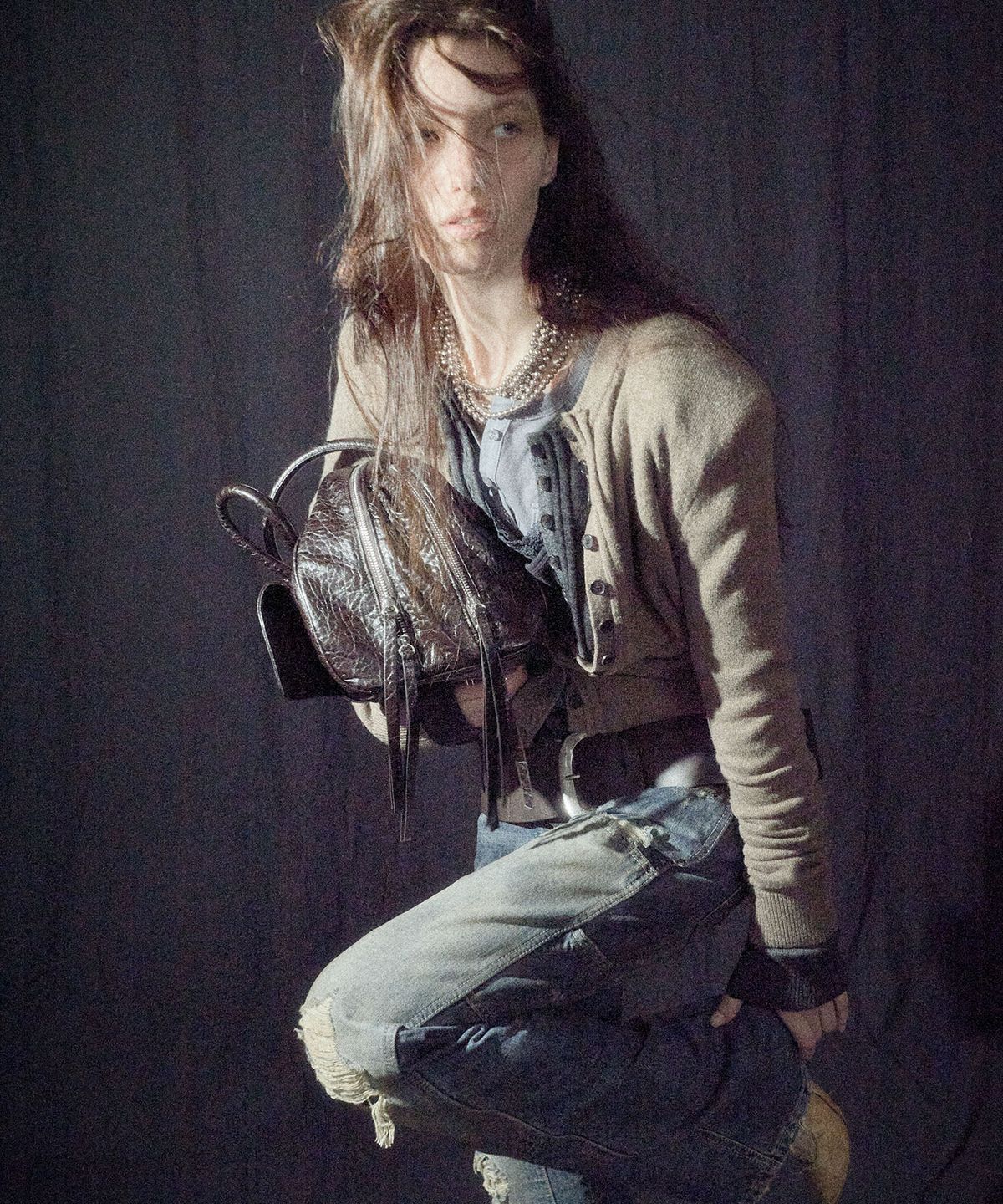 엘씨디씨티엠(LCDC™) ARCH LONG SHOULDER BAG_LARGE (BROWN)