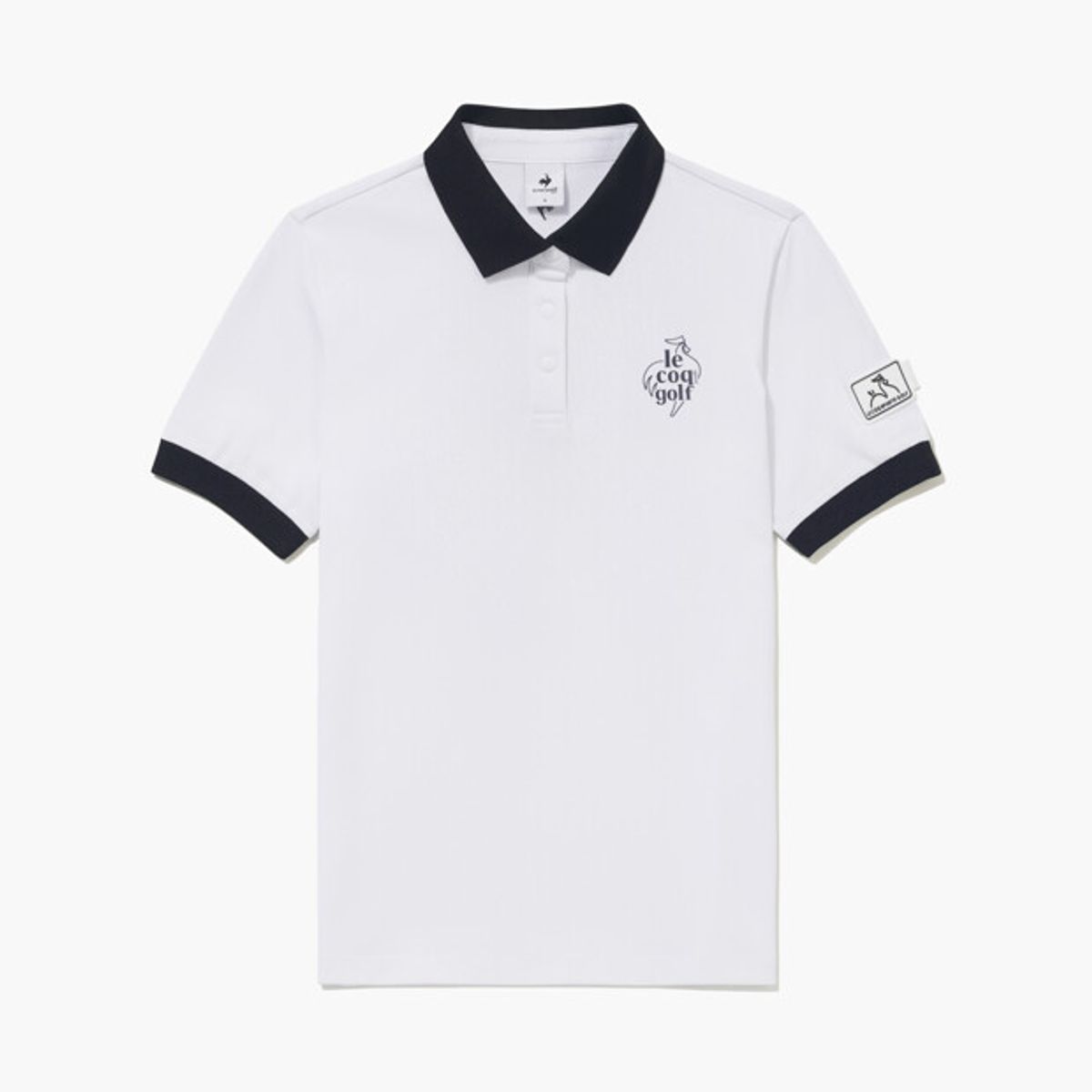 르꼬끄 골프(LECOQ GOLF) [COQ TAB] 여성 피케 카라 반팔 티셔츠 _WHTE GR322LTS82
