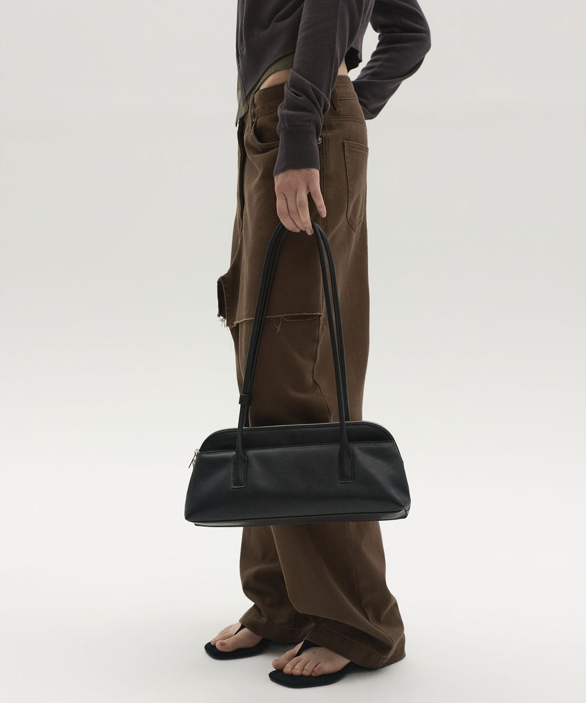 엘씨디씨티엠(LCDC™) DOUBLE SHOULDER BAG (BLACK)