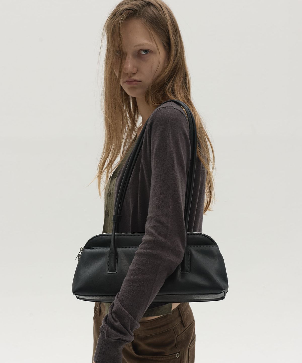 엘씨디씨티엠(LCDC™) DOUBLE SHOULDER BAG (BLACK)