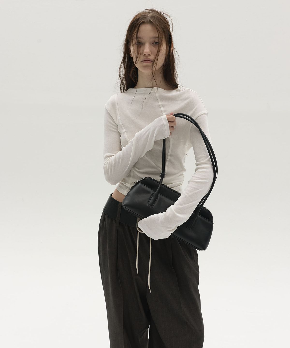 엘씨디씨티엠(LCDC™) DOUBLE SHOULDER BAG (BLACK)