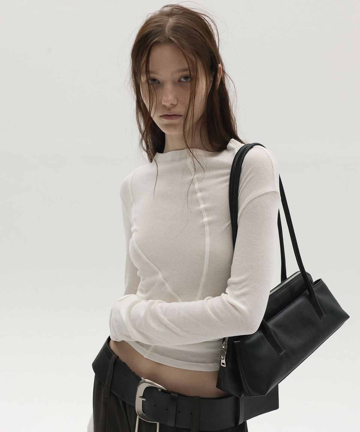 엘씨디씨티엠(LCDC™) DOUBLE SHOULDER BAG (BLACK)