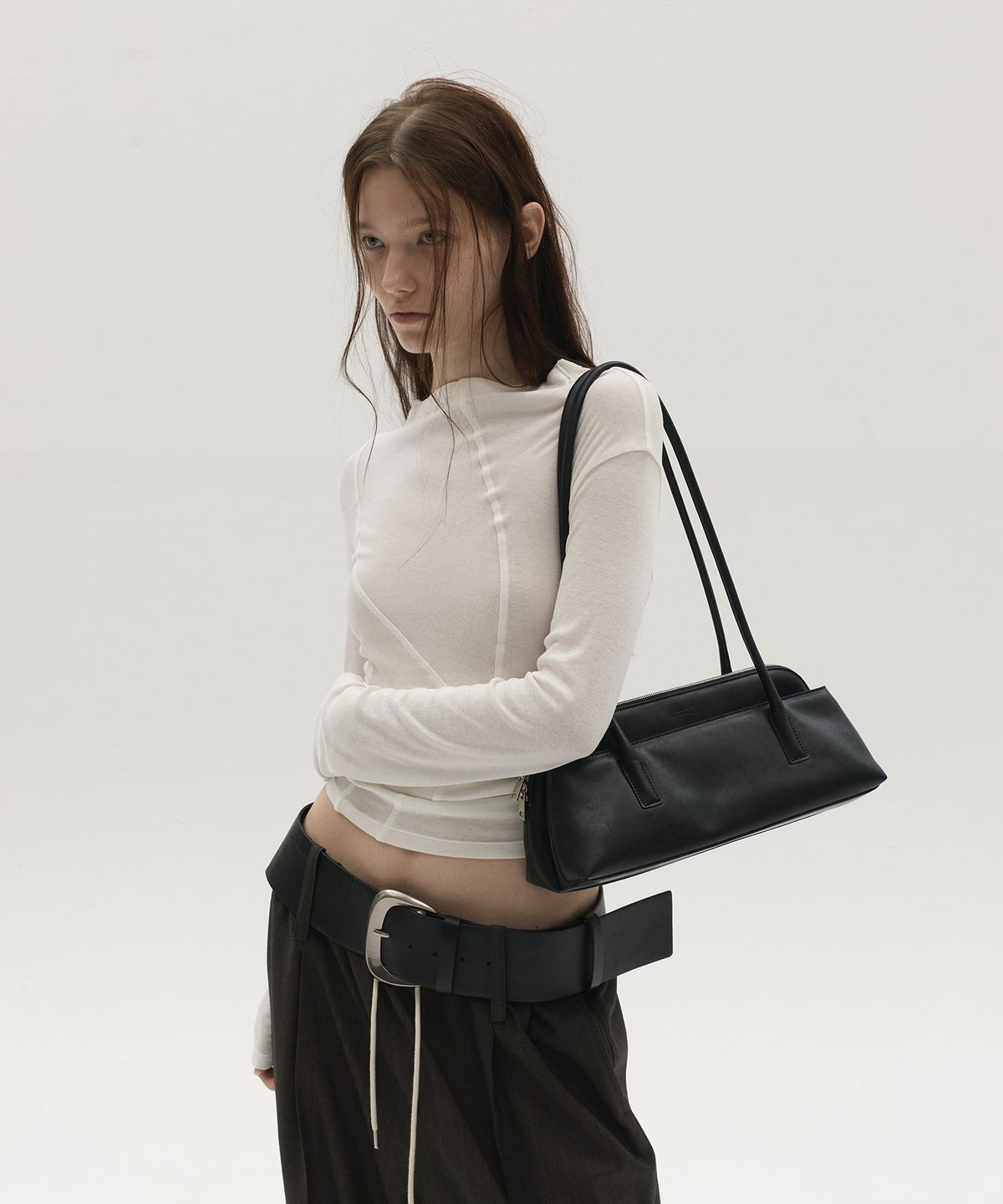 엘씨디씨티엠(LCDC™) DOUBLE SHOULDER BAG (BLACK)