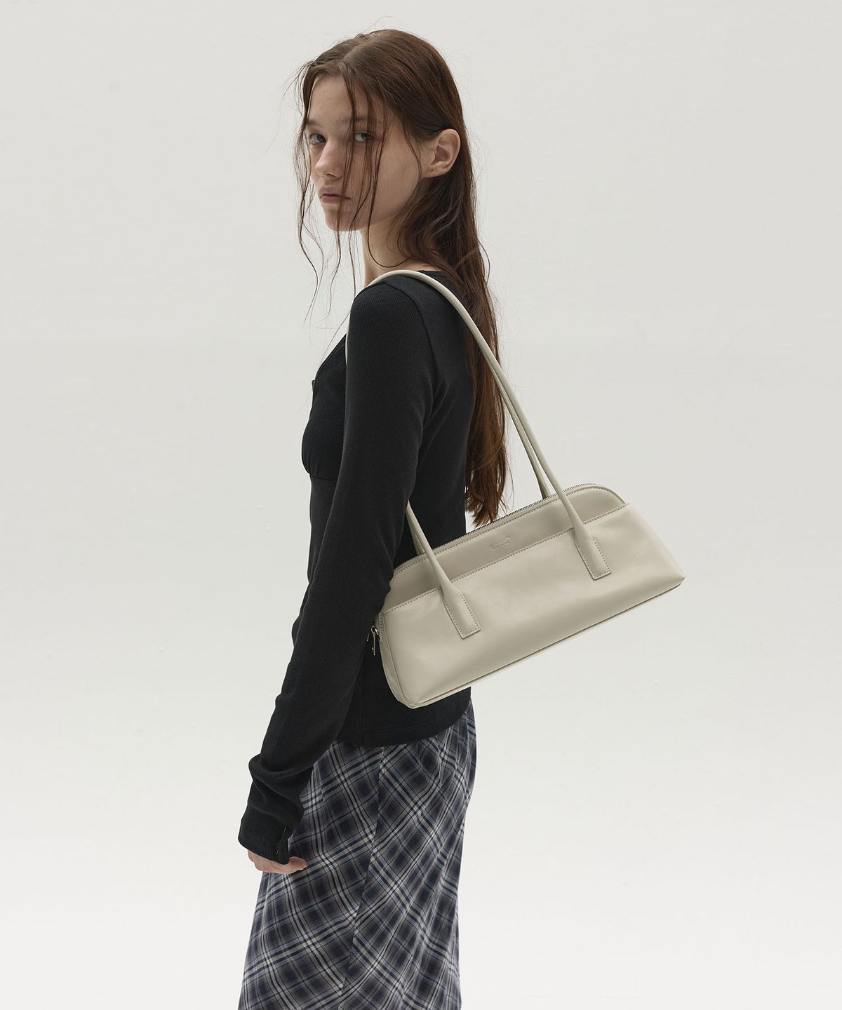 엘씨디씨티엠(LCDC™) DOUBLE SHOULDER BAG (LIGHT BEIGE)