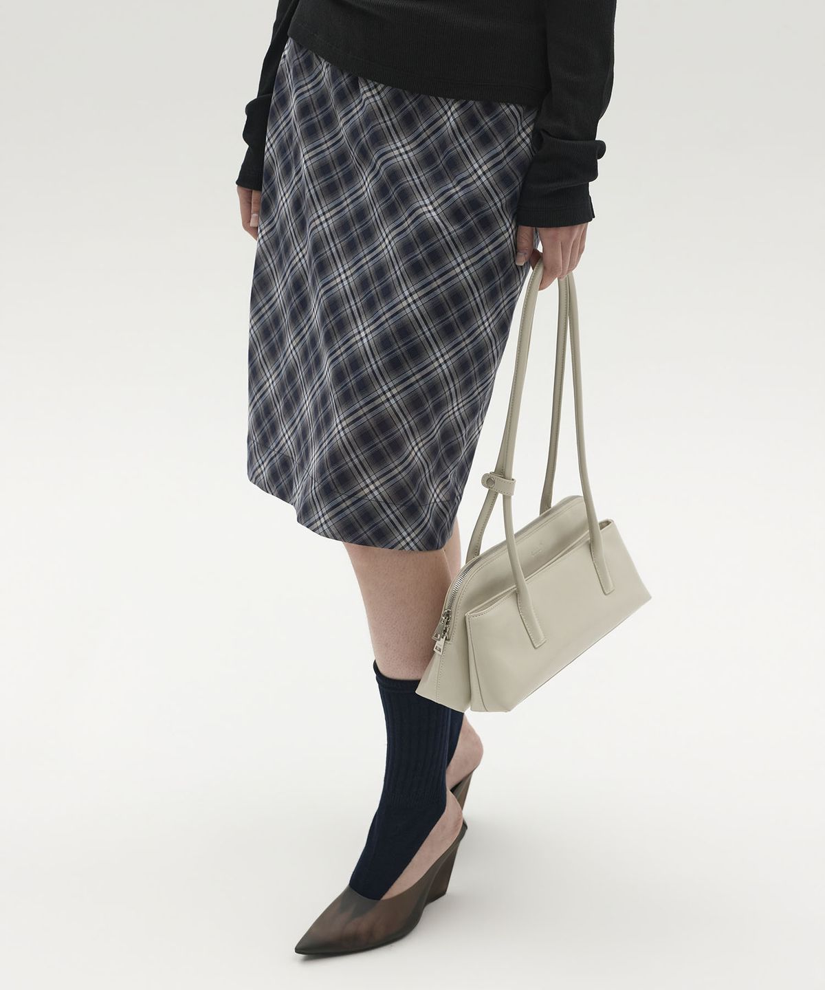 엘씨디씨티엠(LCDC™) DOUBLE SHOULDER BAG (LIGHT BEIGE)