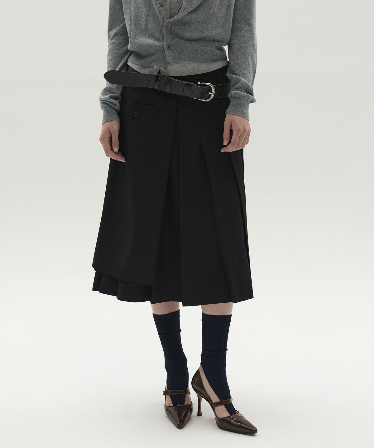 엘씨디씨티엠(LCDC™) VINTAGE BUCKLE BELT (BLACK)