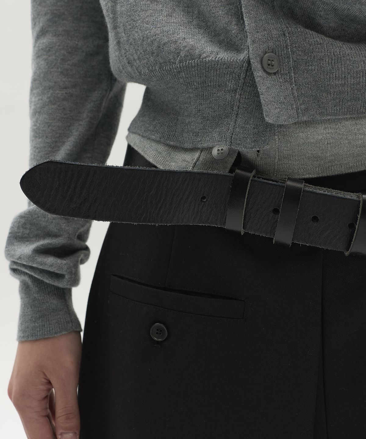 엘씨디씨티엠(LCDC™) VINTAGE BUCKLE BELT (BLACK)