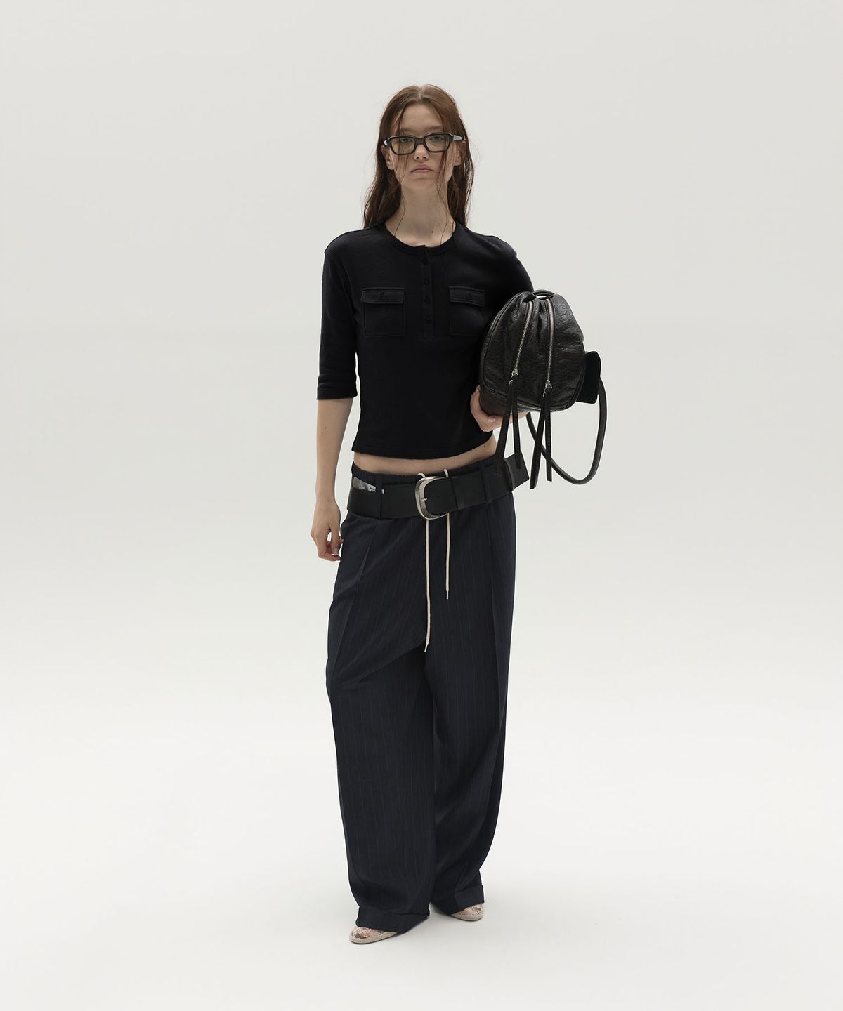 엘씨디씨티엠(LCDC™) WIDE LEATHER BELT (BLACK)