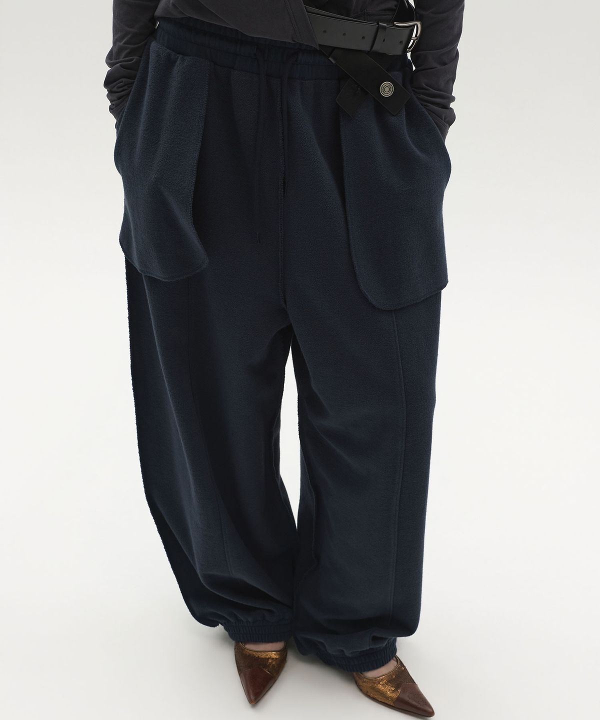 엘씨디씨티엠(LCDC™) POCKET DETAIL JERSEY PANTS (NAVY)