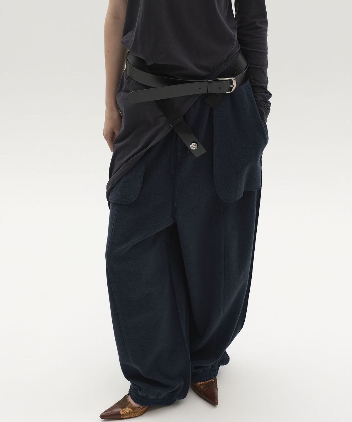 엘씨디씨티엠(LCDC™) POCKET DETAIL JERSEY PANTS (NAVY)